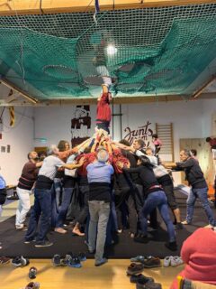 Neue KRV-Abteilung coming? Peut-etre … haben uns jedenfalls gut ins Training der Castelliers in Prades integriert. Merci für die Aufnahme. Haben uns sogar in einem eigenen Turm versucht. Bild folgt …